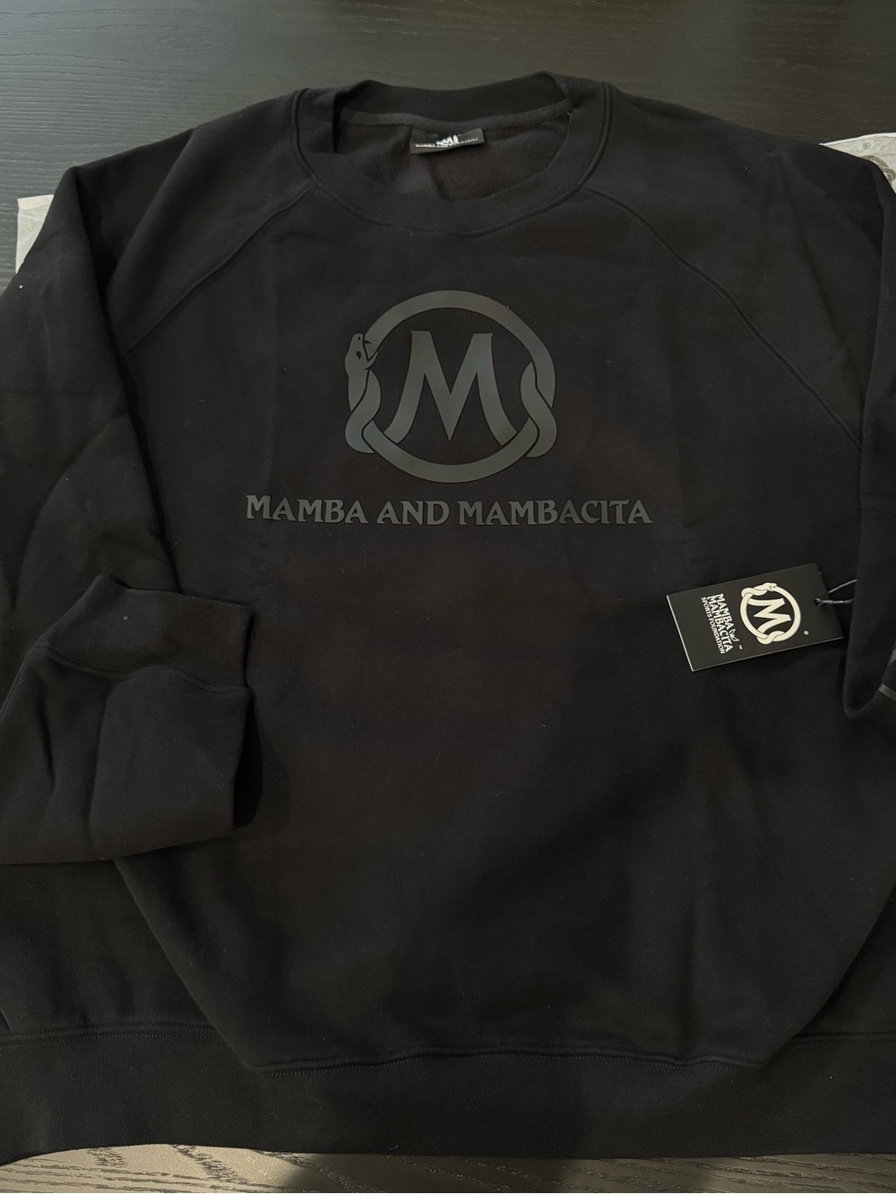 Mamba & Mambacita 'blackout' Matte Logo Sweatshirt
